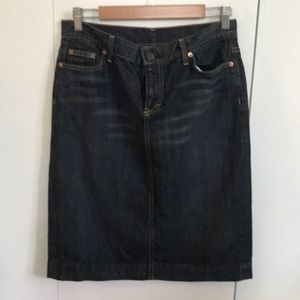 J crew jean skirt!